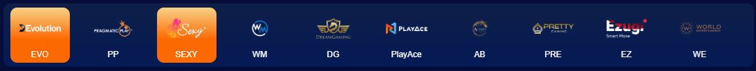 Evolution과 Pragmatic Play 등 인기 소프트웨어 확인하세요